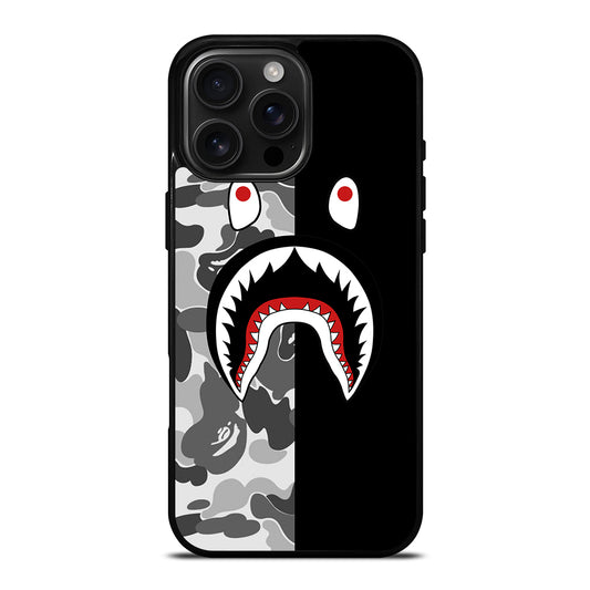 CAMO BAPE SHARK LOGO 3 iPhone Case Cover