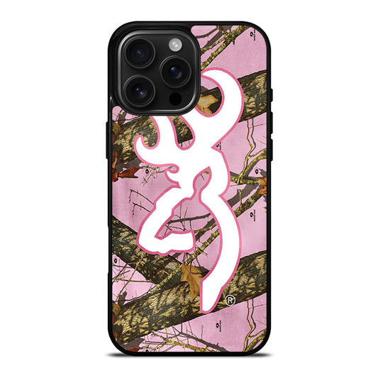 CAMO PINK BROWNING iPhone Case Cover