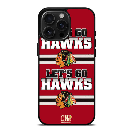 CHICAGO BLACKHAWKS LETS GO iPhone Case Cover