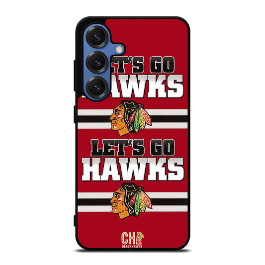 CHICAGO BLACKHAWKS LETS GO Samsung Galaxy Case Cover