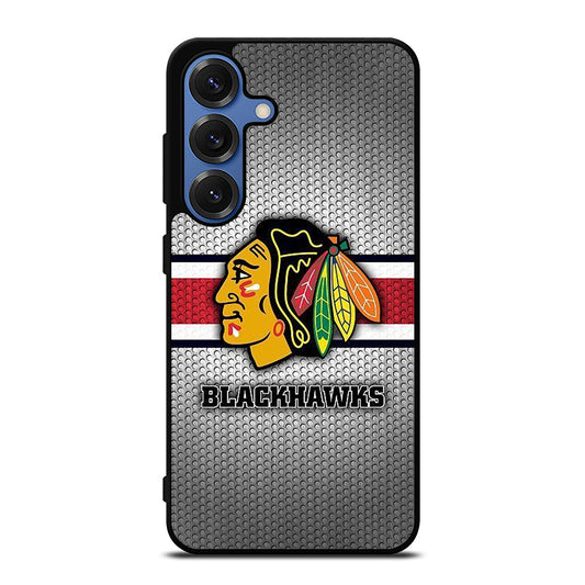 CHICAGO BLACKHAWKS METAL LOGO Samsung Galaxy Case Cover