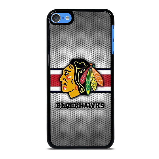 CHICAGO BLACKHAWKS METAL LOGO iPod Touch Case Cover