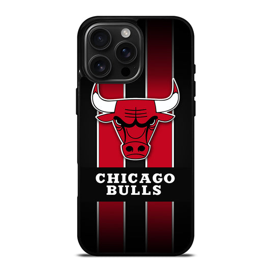 CHICAGO BULLS STRIPE LOGO iPhone Case Cover