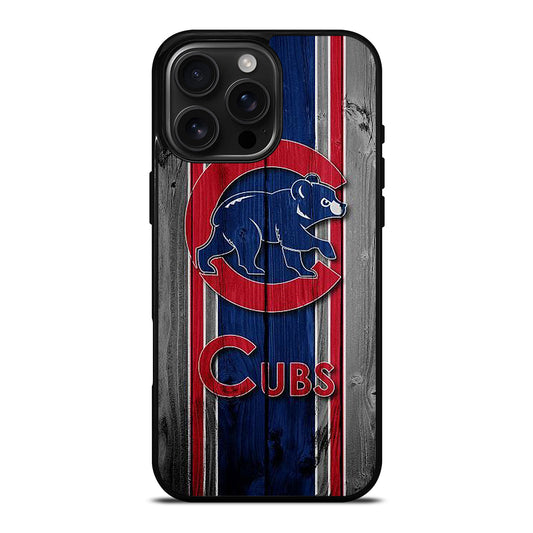 CHICAGO CUBS WOODEN LOGO iPhone Case Cover