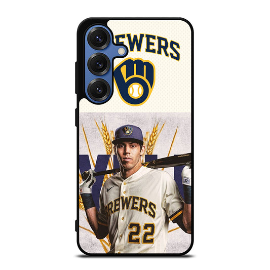 CHRISTIAN YELICH MILWAUKEE BREWERS 1 Samsung Galaxy Case Cover