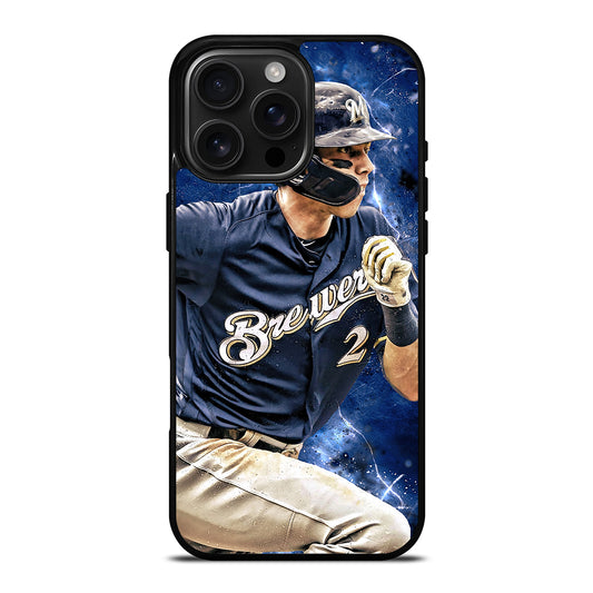 CHRISTIAN YELICH MILWAUKEE BREWERS FOOTBALL iPhone Case Cover