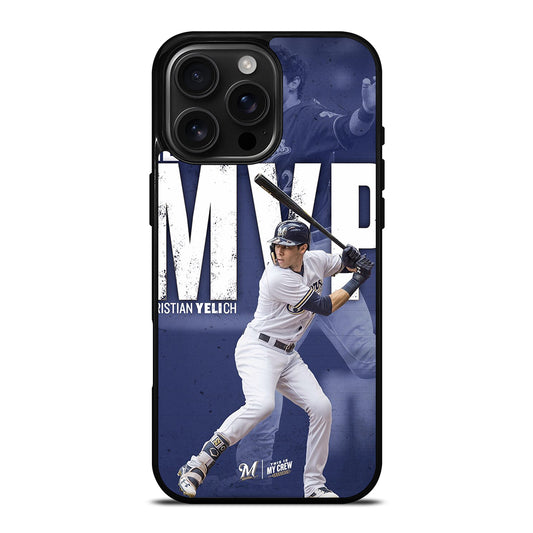 CHRISTIAN YELICH MILWAUKEE BREWERS FOOTBALL 2 iPhone Case Cover