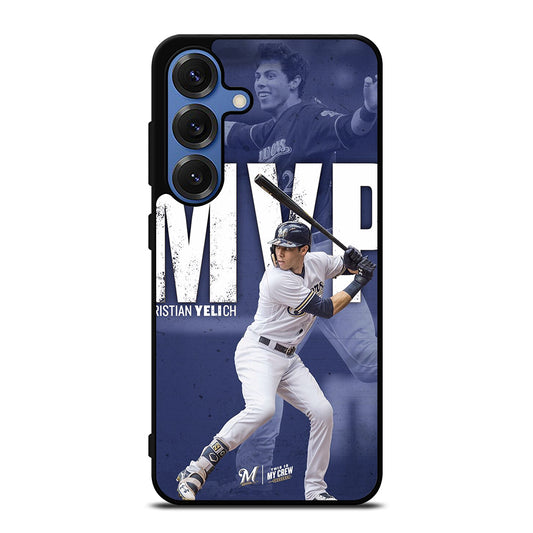 CHRISTIAN YELICH MILWAUKEE BREWERS FOOTBALL 2 Samsung Galaxy Case Cover