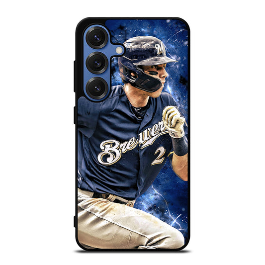CHRISTIAN YELICH MILWAUKEE BREWERS FOOTBALL Samsung Galaxy Case Cover