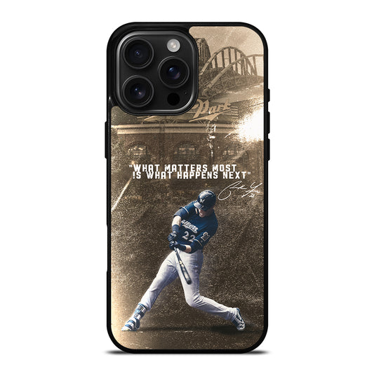 CHRISTIAN YELICH MILWAUKEE BREWERS QUOTE iPhone Case Cover