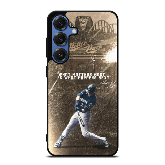 CHRISTIAN YELICH MILWAUKEE BREWERS QUOTE Samsung Galaxy Case Cover