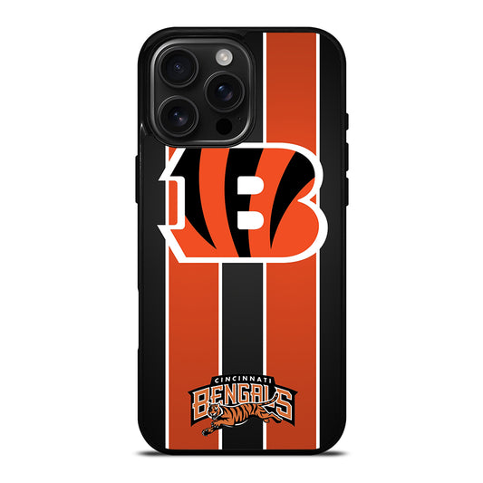 CINCINNATI BENGALS STRIPE iPhone Case Cover