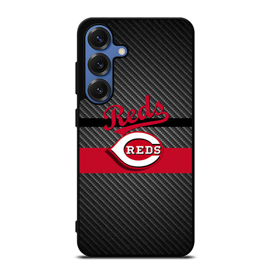 CINCINNATI REDS CARBON Samsung Galaxy Case Cover