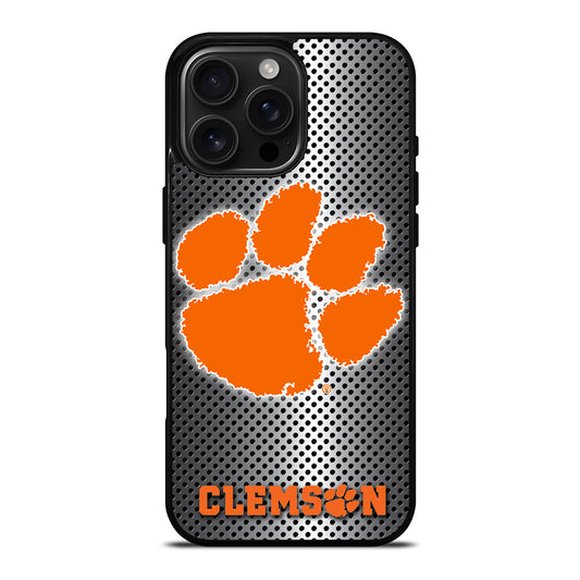 CLEMSON TIGERS METAL iPhone Case Cover
