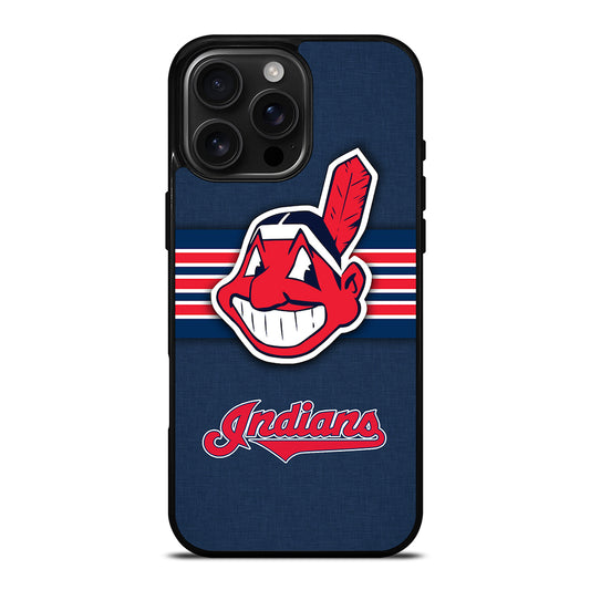 CLEVELAND INDIANS MLB STRIPE iPhone Case Cover