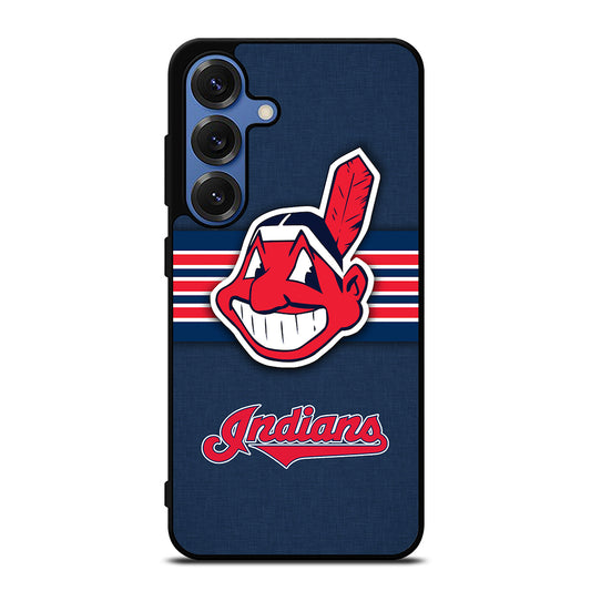 CLEVELAND INDIANS MLB STRIPE Samsung Galaxy Case Cover