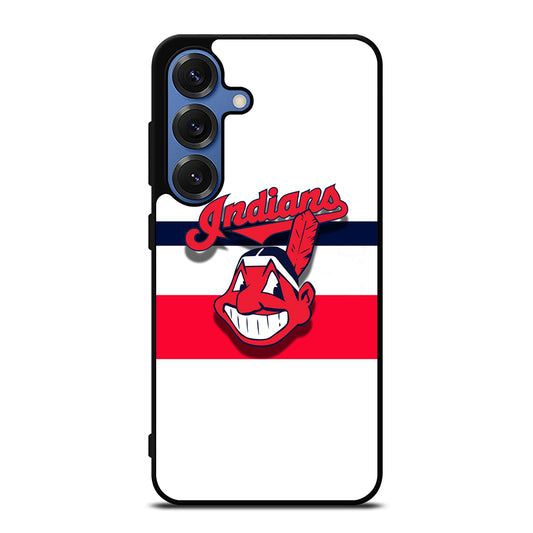 CLEVELAND INDIANS STRIPE LOGO Samsung Galaxy Case Cover
