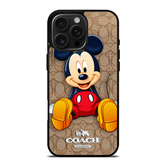 COACH BROWN MICKEY MOUSE iPhone Case Cover