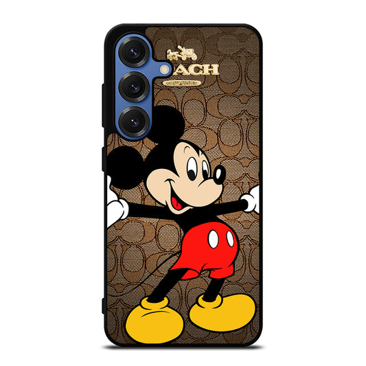 COACH BROWN MICKEY MOUSE 2 Samsung Galaxy Case Cover