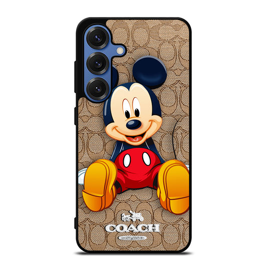 COACH BROWN MICKEY MOUSE Samsung Galaxy Case Cover