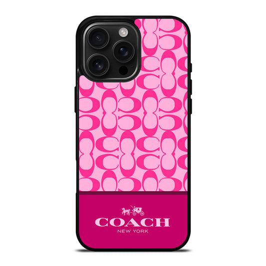 COACH NEW YORK PINK PATTERN iPhone Case Cover