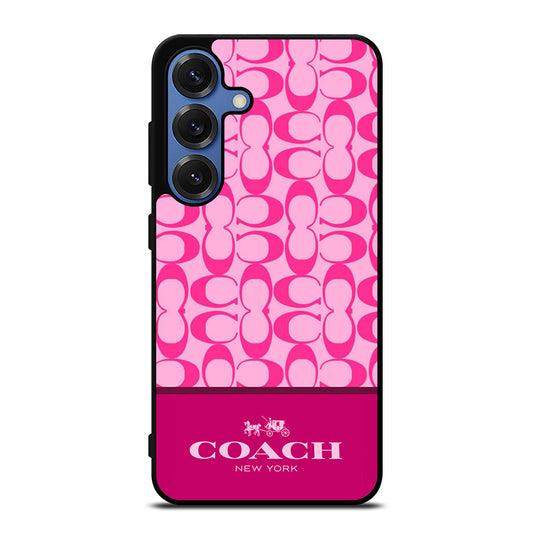 COACH NEW YORK PINK PATTERN Samsung Galaxy Case Cover