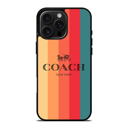 COACH NEW YORK STRIPE iPhone Case Cover