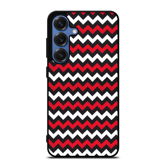 COLOR BLOCK DARK RED CHEVRON PATTERN Samsung Galaxy Case Cover