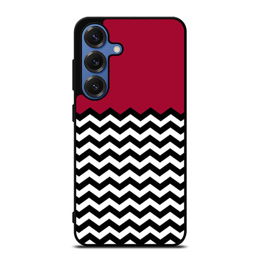 COLOR BLOCK DARK RED CHEVRON Samsung Galaxy Case Cover