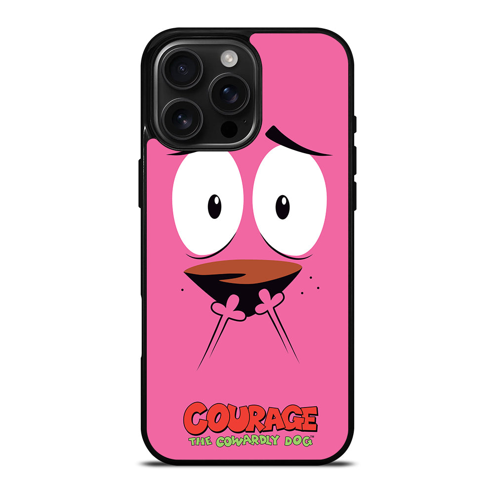 COURAGE THE COWARDLY DOG FACE iPhone Case Cover