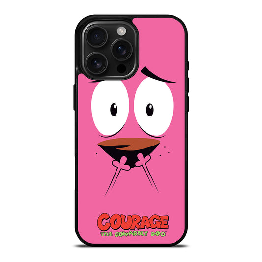 COURAGE THE COWARDLY DOG FACE iPhone Case Cover
