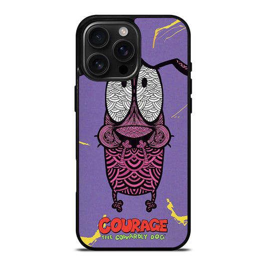 COURAGE THE COWARDLY DOG FEAR iPhone Case Cover