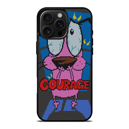 COURAGE THE COWARDLY DOG SCARED iPhone Case Cover