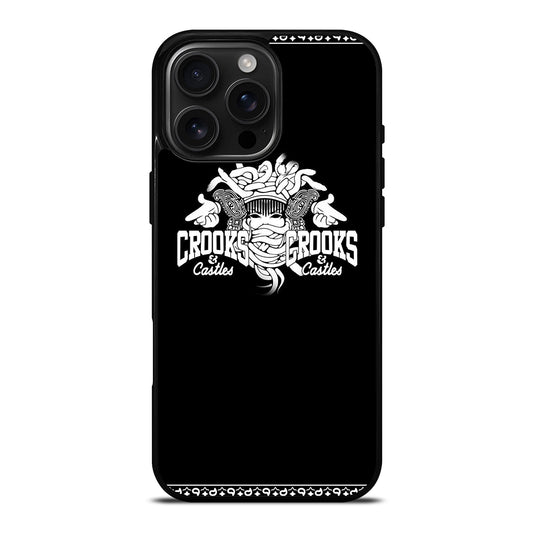 CROOKS AND CASTLES LOGO iPhone Case Cover