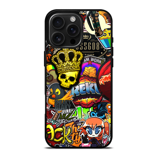 CSGO STICKER BOMB PATTERN iPhone Case Cover