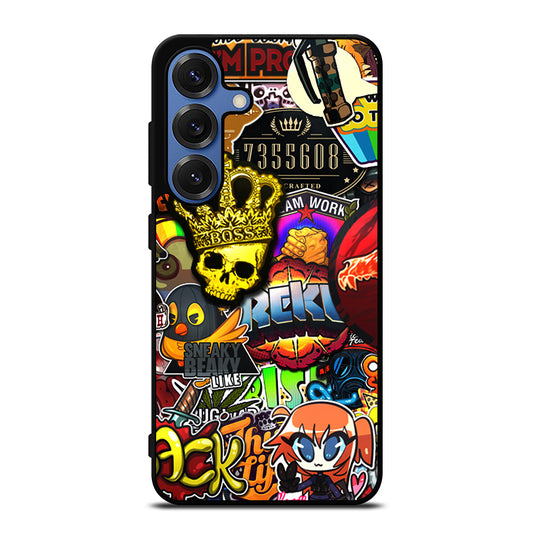 CSGO STICKER BOMB PATTERN Samsung Galaxy Case Cover