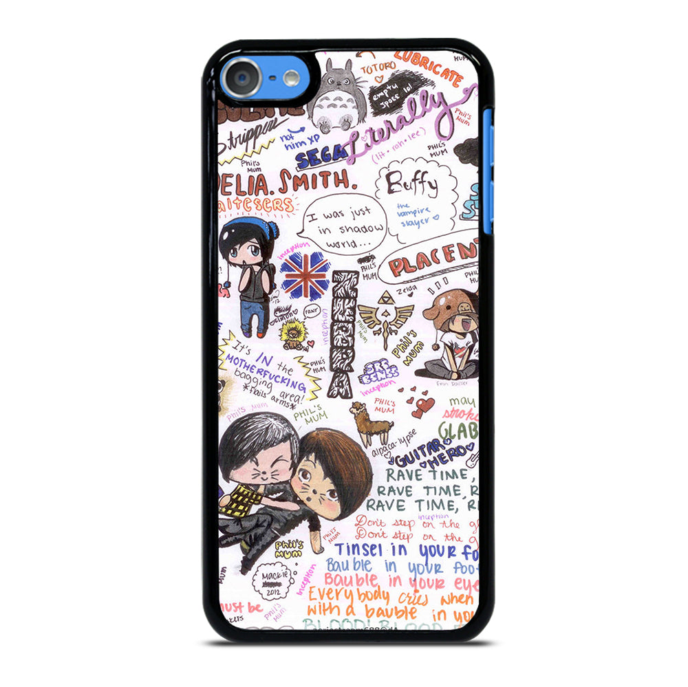 DAN AND PHIL QUOTES iPod Touch Case Cover