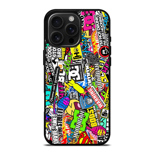 DC STICKER BOMB 1 iPhone Case Cover