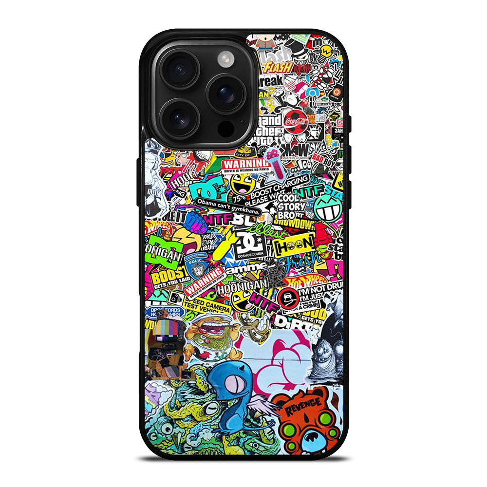 DC STICKER BOMB 2 iPhone Case Cover
