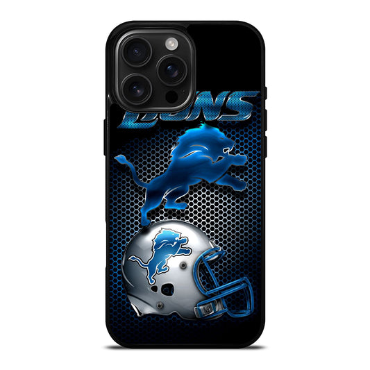 DETROIT LIONS METAL iPhone Case Cover