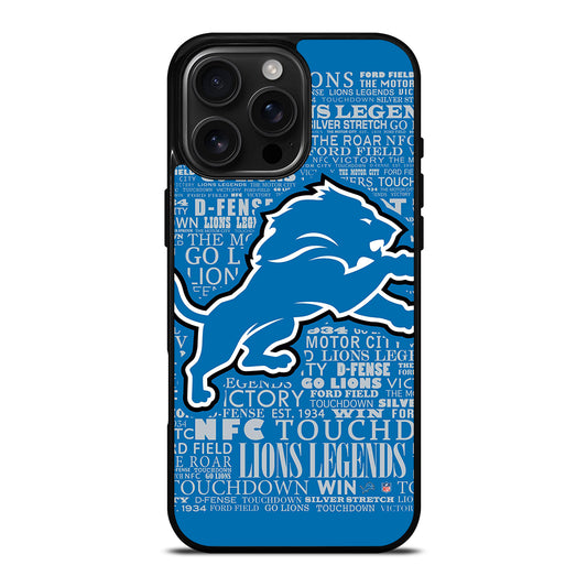 DETROIT LIONS QUOTE iPhone Case Cover