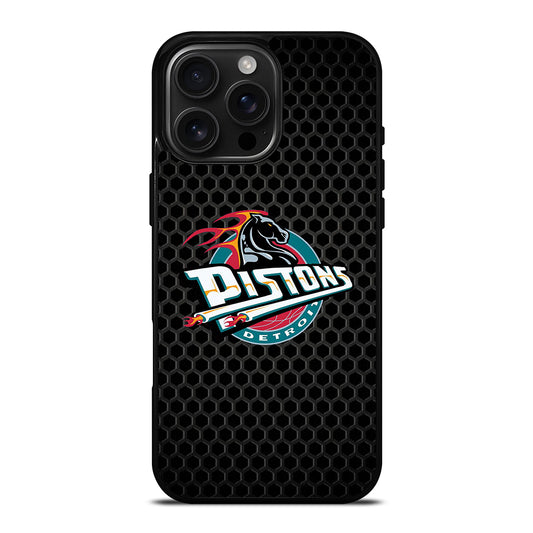 DETROIT PISTONS METAL LOGO iPhone Case Cover