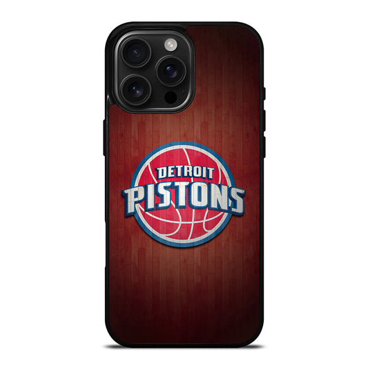 DETROIT PISTONS WOODEN LOGO iPhone Case Cover
