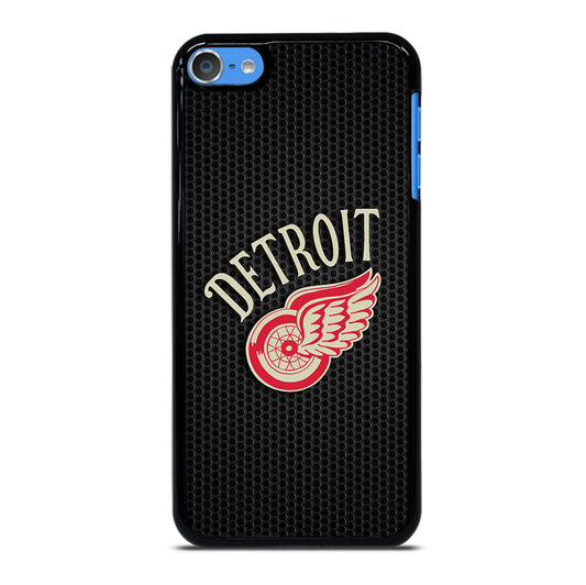DETROIT RED WINGS METAL LOGO iPod Touch Case Cover