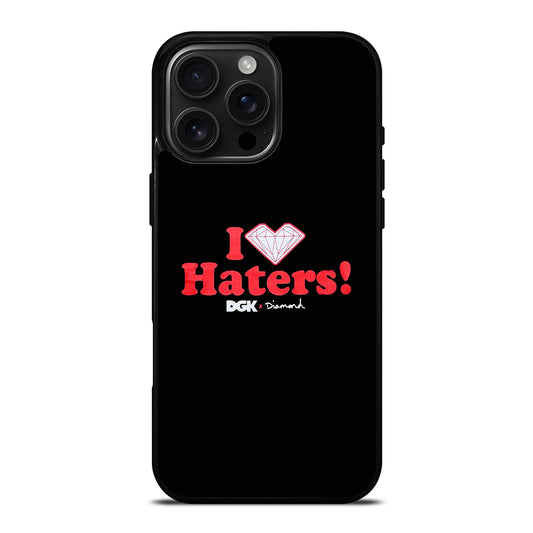 DGK I LOVE HATERS LOGO iPhone Case Cover