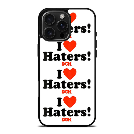 DGK I LOVE HATERS SYMBOL iPhone Case Cover