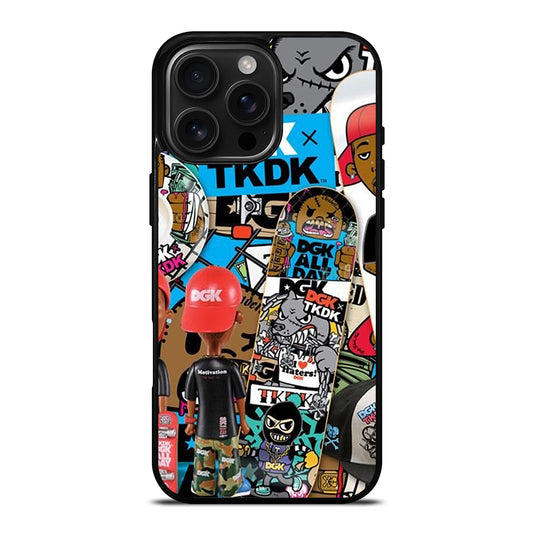 DGK SKATEBOARDING COLLAGE iPhone Case Cover