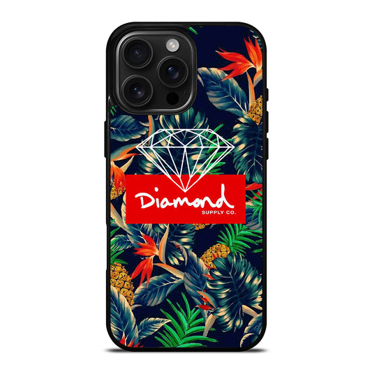 DIAMOND SUPPLY CO FLORAL LOGO iPhone Case Cover