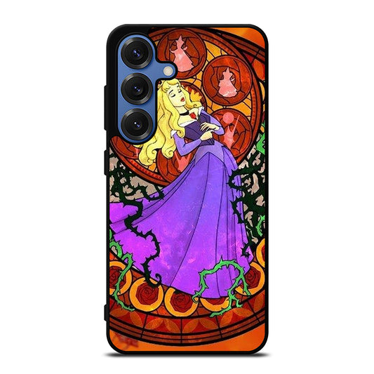 DISNEY SLEEPING BEAUTY STAINED GLASS Samsung Galaxy Case Cover