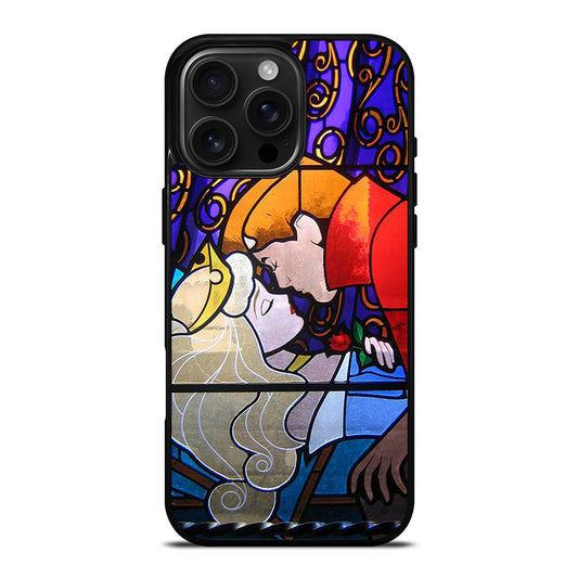 DISNEY SLEEPING BEAUTY STAINED GLASS 2 iPhone Case Cover